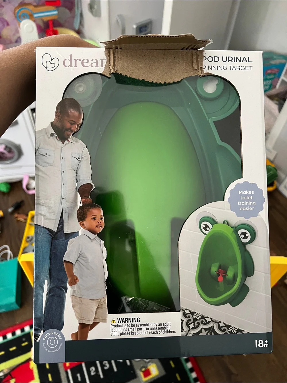 Green Frog Toddler Urinal - Potty Training Aid - opened but never used